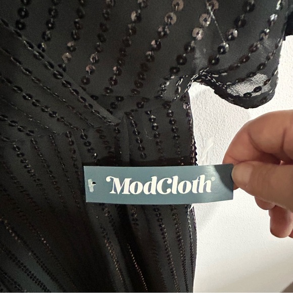 Modcloth Twinkle Like Starlight Disco Dressy Jumpsuit S - Picture 9 of 9